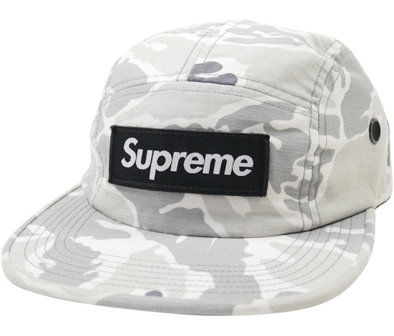 Supreme Tiger Camo Camp Cap White Camo