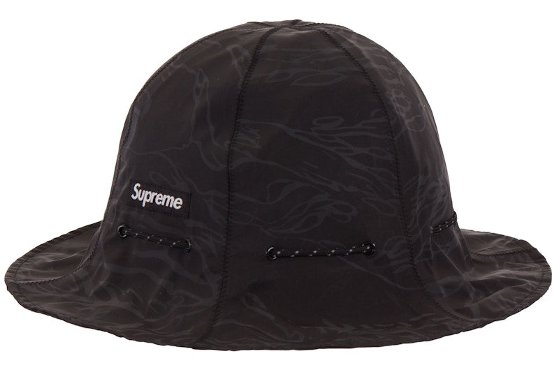 Supreme Tiger Camo Reflective Tulip Hat Black