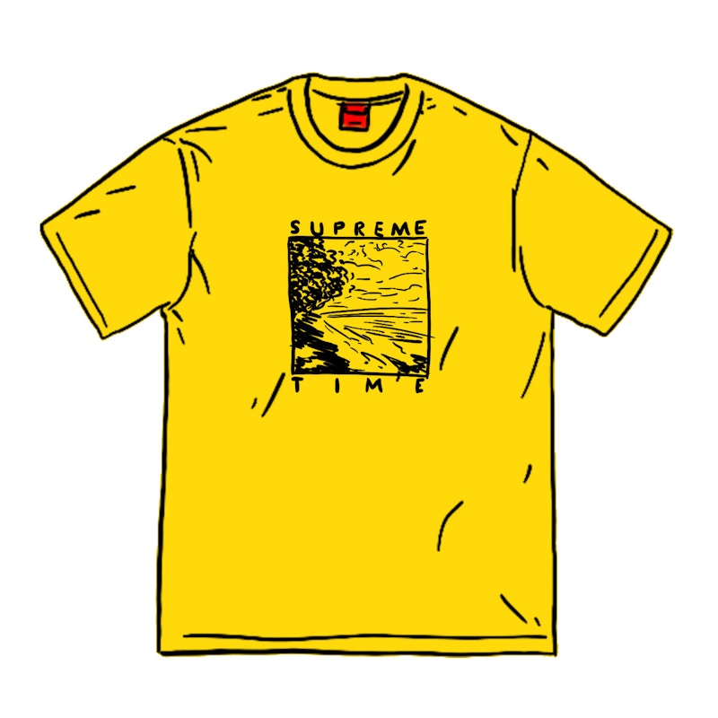 Supreme Supreme Time Tee Yellow
