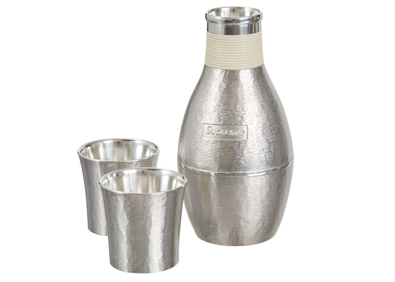 Supreme Tin Sake Set Silver