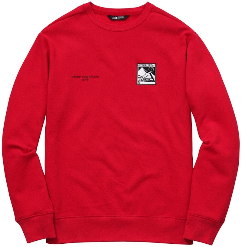 Supreme The North Face Steep Tech Crewneck Red