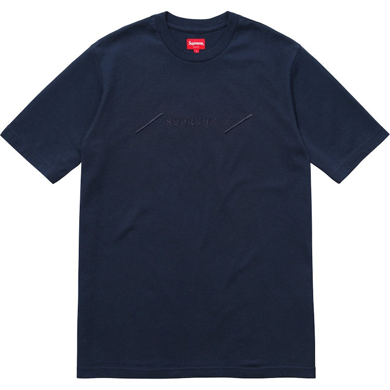 Supreme Tonal Embroidery Top Navy