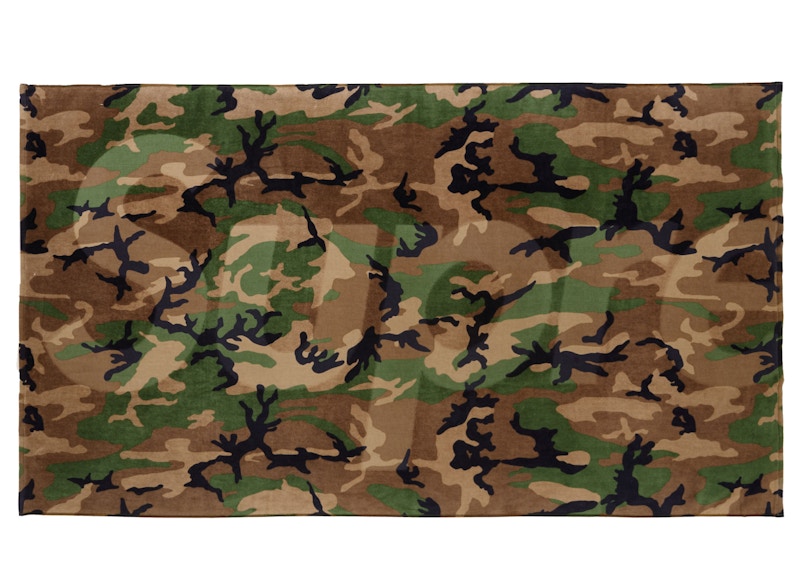Supreme Tonal Logo Towel (SS24) Woodland Camo