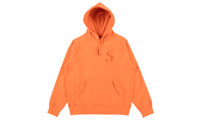Supreme Tonal S Logo Hoodie Bright Orange