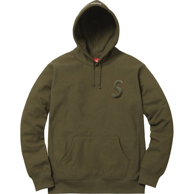 Supreme Tonal S Logo Hoodie Dark Olive