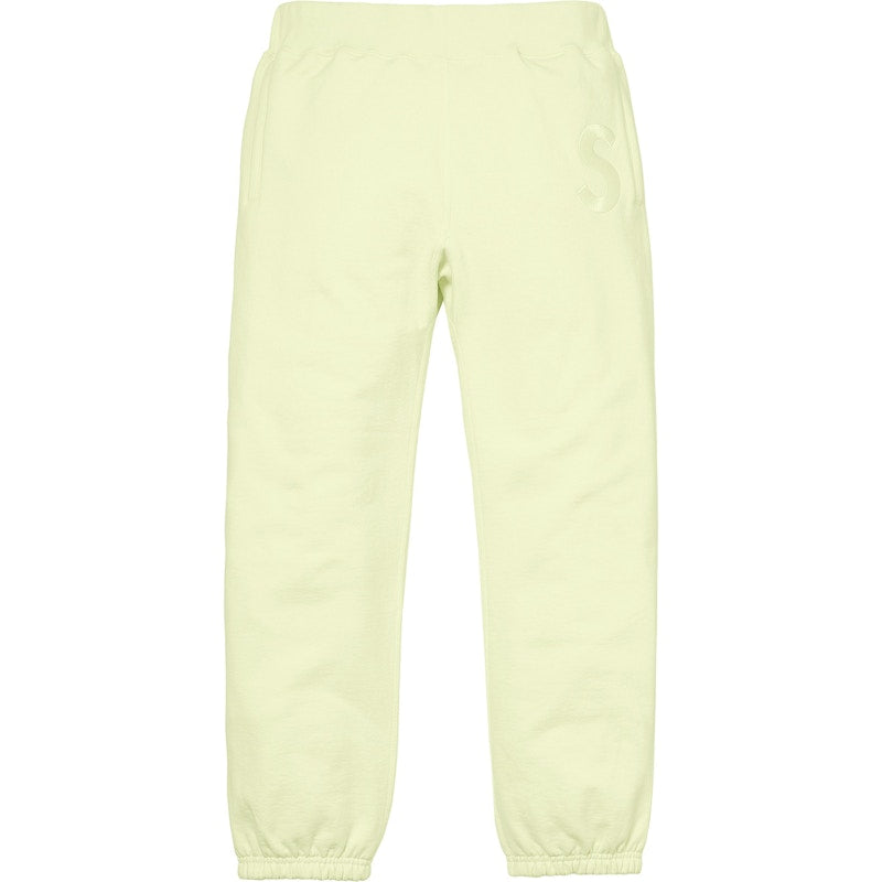 Supreme Tonal S Logo Sweatpant Pale Lime