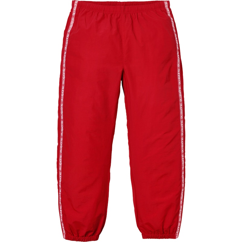 Supreme Tonal Taping Track Pant Red