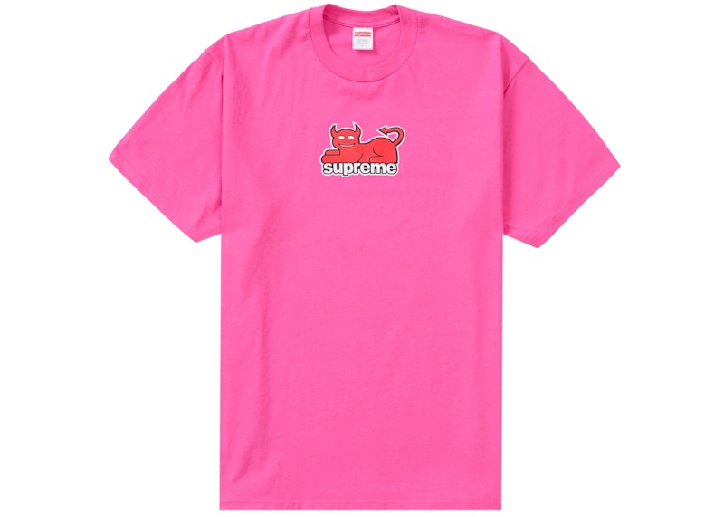 Supreme Toy Machine Devil Cat Tee Fuchsia