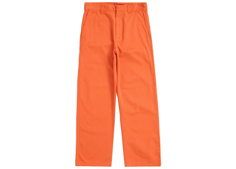 Supreme Toy Machine Work Pant Bright Orange