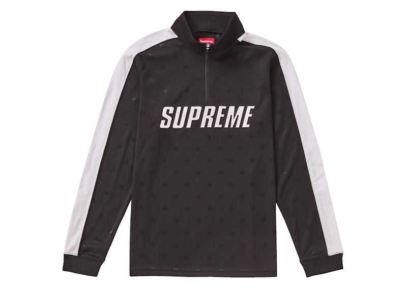 Supreme Track Half Zip Pullover Black