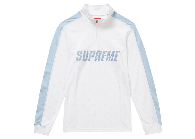 Supreme Track Half Zip Pullover White
