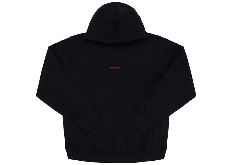 Supreme Trademark Hooded Sweatshirt Black