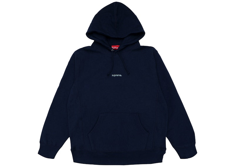 Supreme Trademark Hooded Sweatshirt Navy