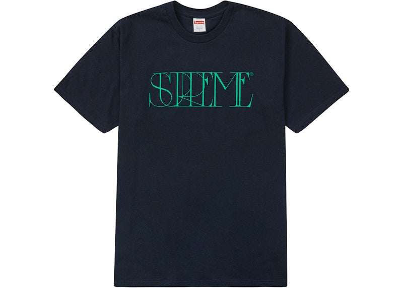 Supreme Trademark Tee Navy