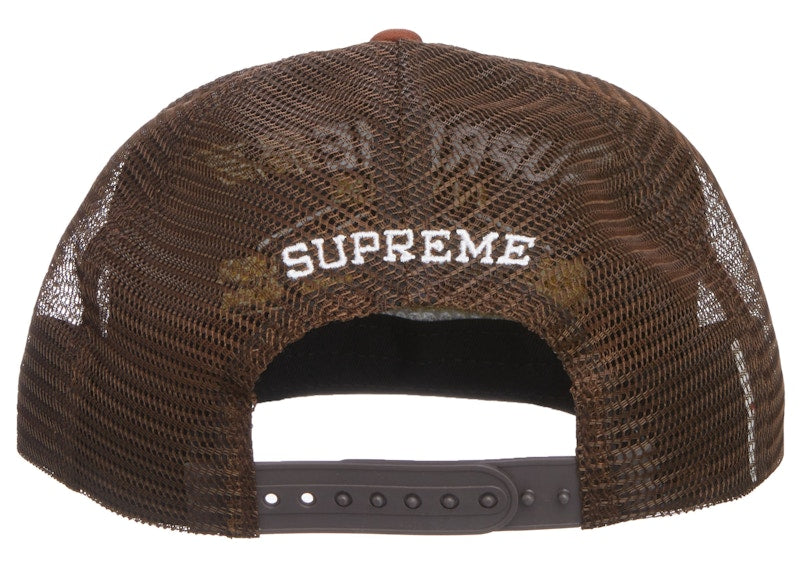 Supreme Transport Mesh Back 5-Panel Brown