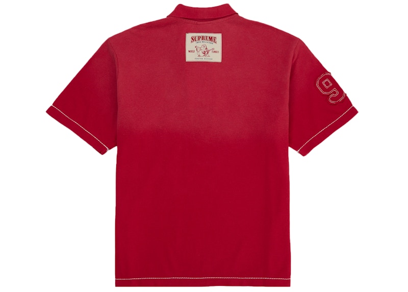 Supreme True Religion Applique Polo Red