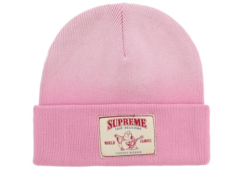 Supreme True Religion Beanie (FW25) Pink