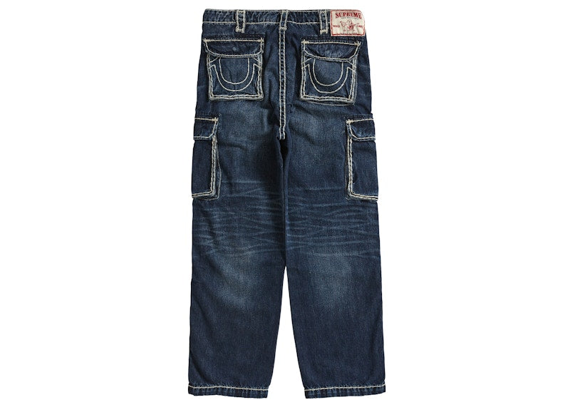 Supreme True Religion Denim Cargo Pant Washed Blue