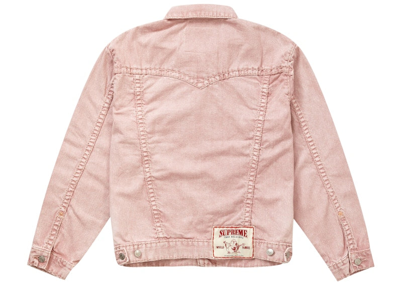 Supreme True Religion Denim Trucker Jacket Pink