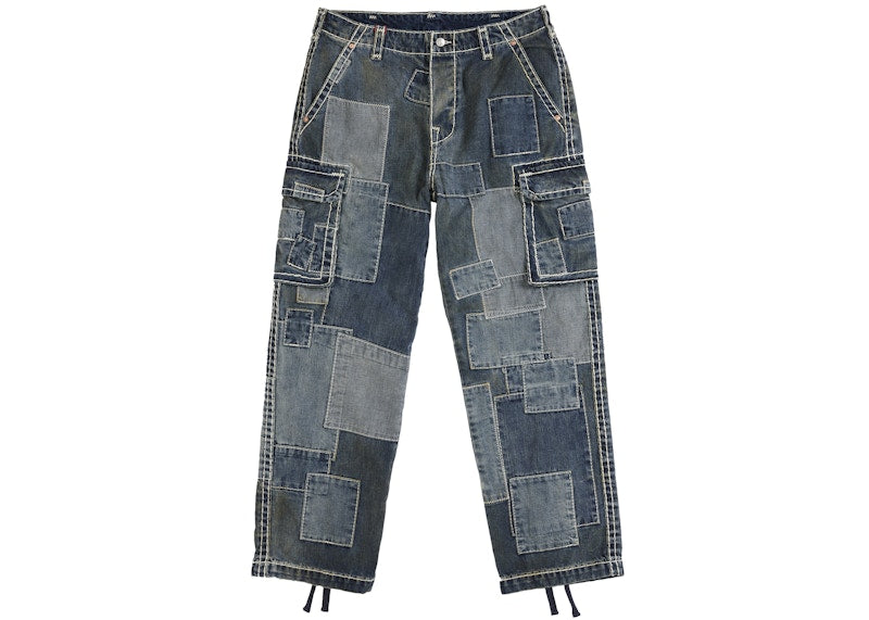 Supreme True Religion Patchwork Cargo Pant Dirty Indigo