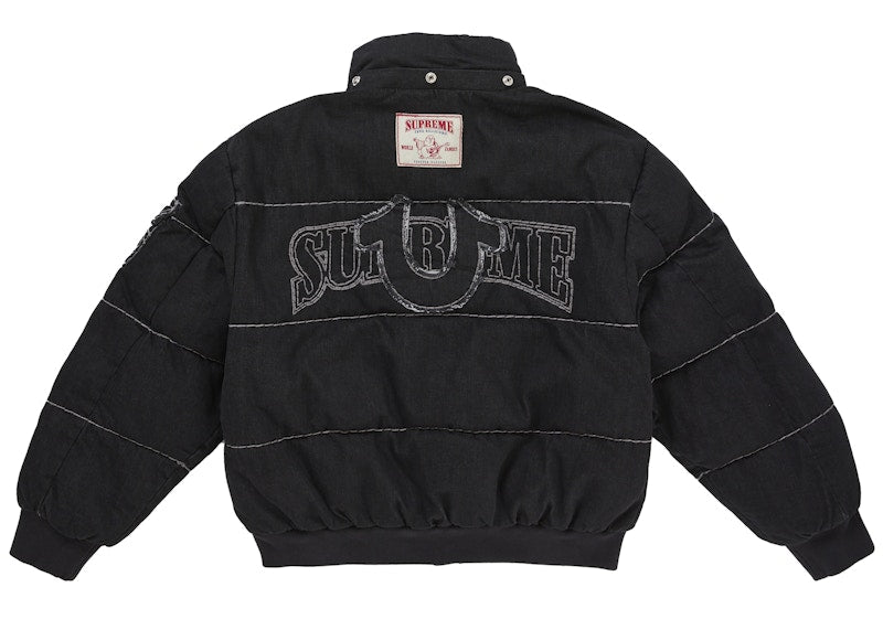 Supreme True Religion Puffer Jacket Black