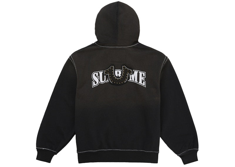 Supreme True Religion Zip Up Hooded Sweatshirt (FW25) Black