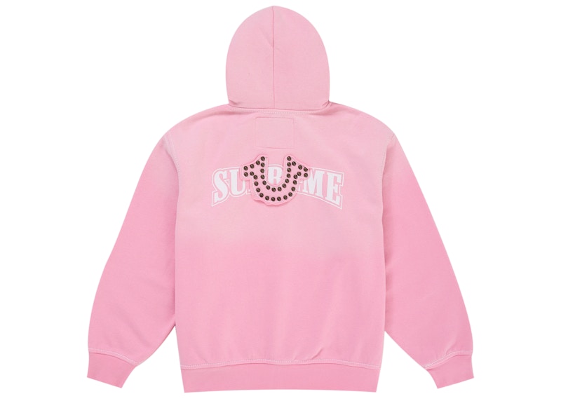 Supreme True Religion Zip Up Hooded Sweatshirt (FW25) Pink