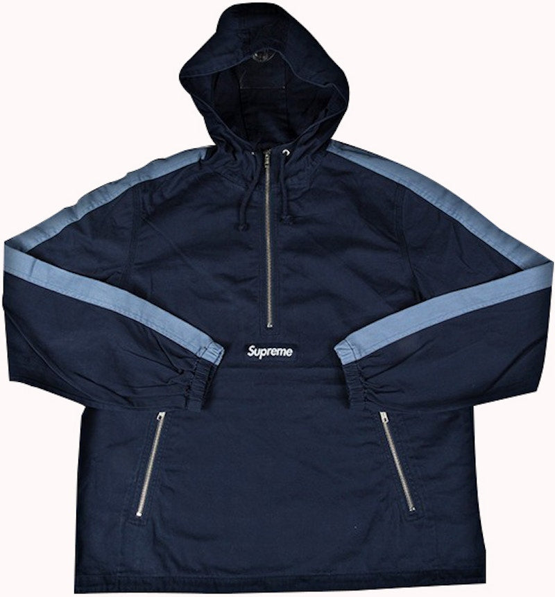Supreme Twill Anorak Pullover Navy