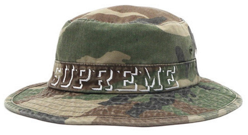 Supreme Twill Boonie Hat Woodland Camo