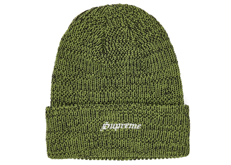Supreme Twisted Loose Gauge Beanie Green