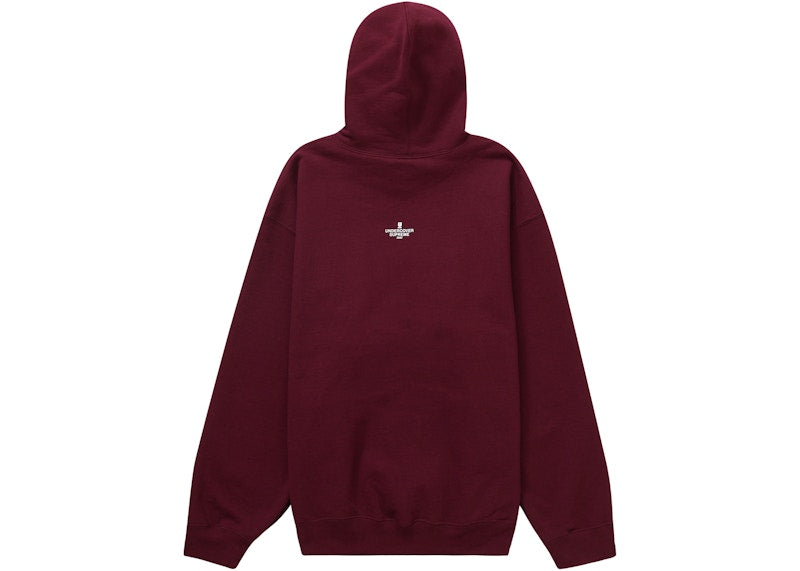 Supreme UNDERCOVER Anti You Hooded Sweatshirt Burgundy