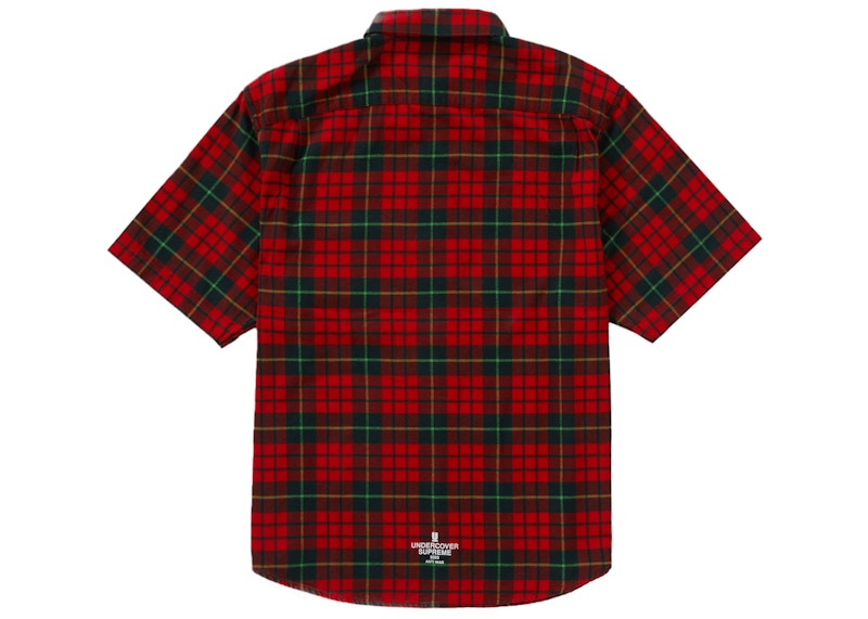 Supreme UNDERCOVER S/S Flannel Shirt Red Plaid