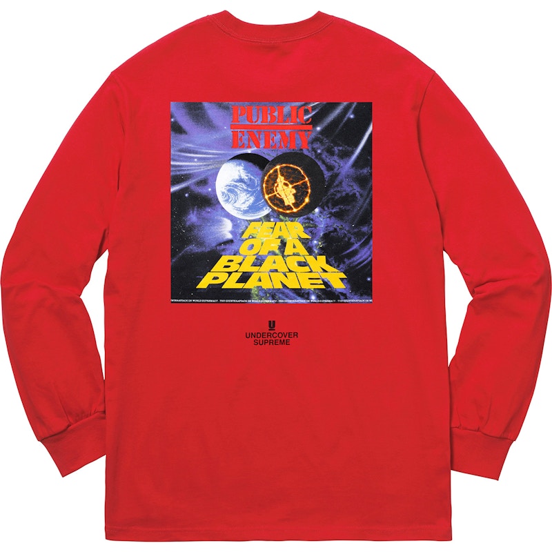 Supreme UNDERCOVER/Public Enemy Counterattack L/S Tee Red