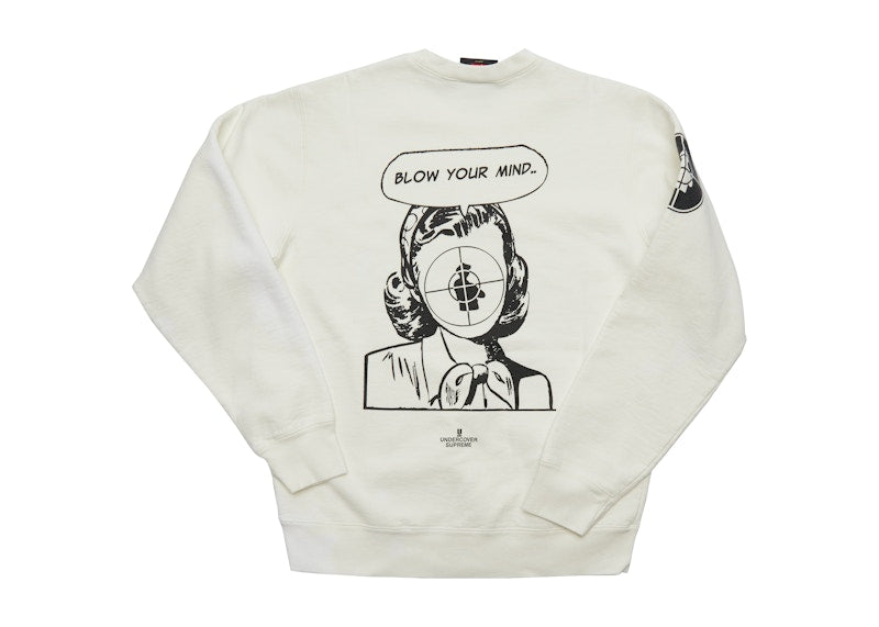 Supreme UNDERCOVER/Public Enemy Crewneck Sweatshirt White