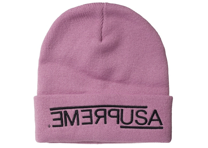 Supreme USA Beanie Violet