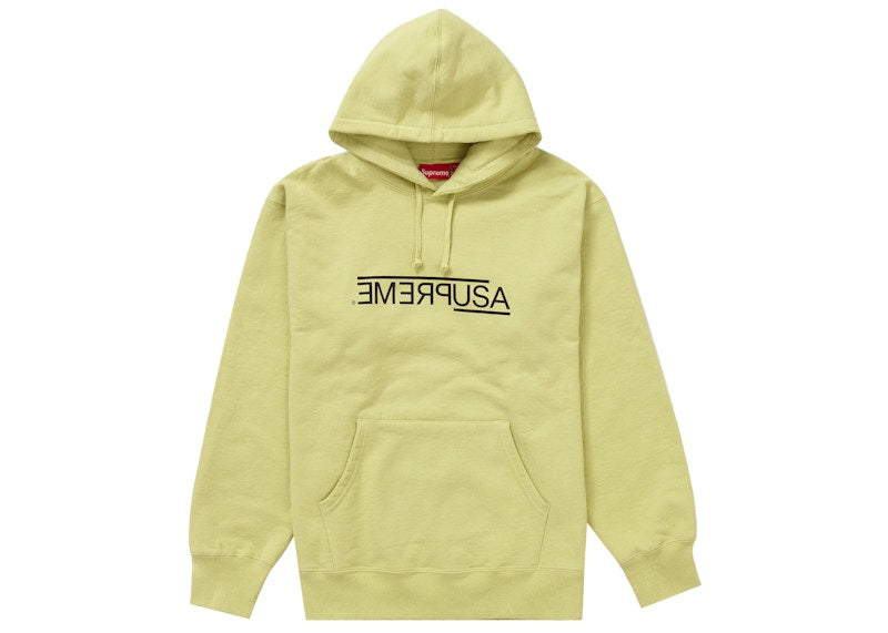 Supreme USA Hooded Sweatshirt Light Sage