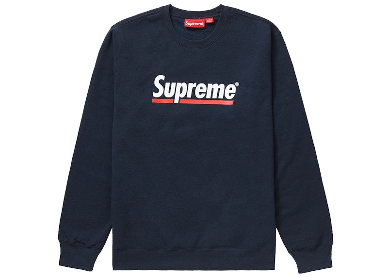 Supreme Underline Crewneck Navy