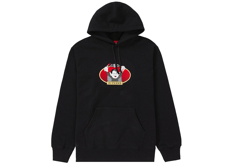 Supreme Vampire Boy Hooded Sweatshirt Black