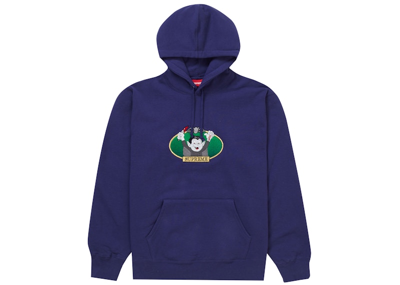 Supreme Vampire Boy Hooded Sweatshirt Washed Navy