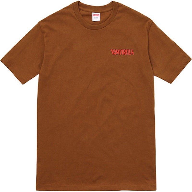 Supreme Vampirella Card Tee Brown