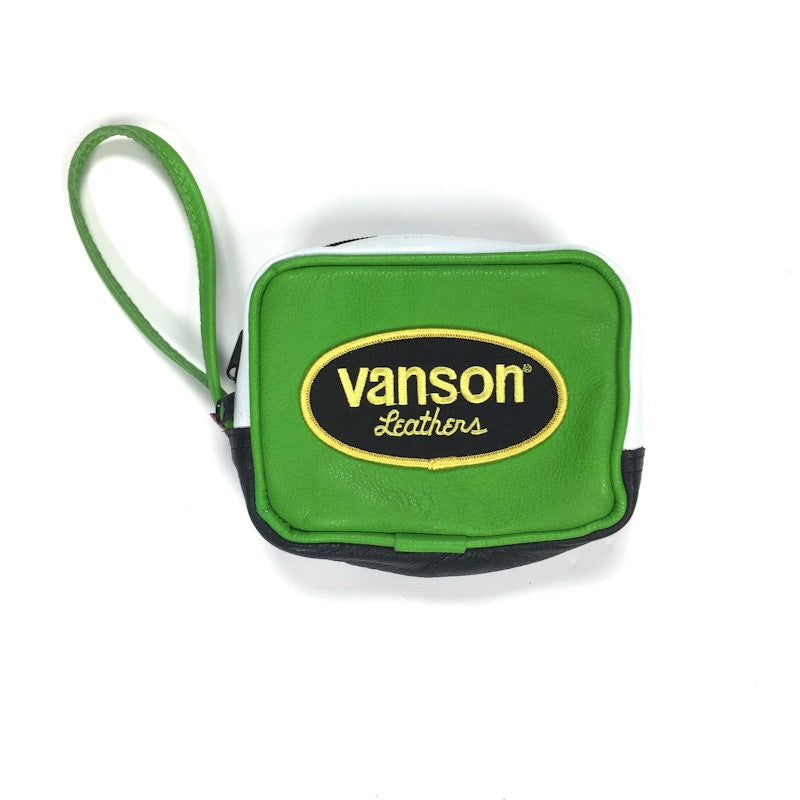 Supreme Vanson Leather Wristbag Green
