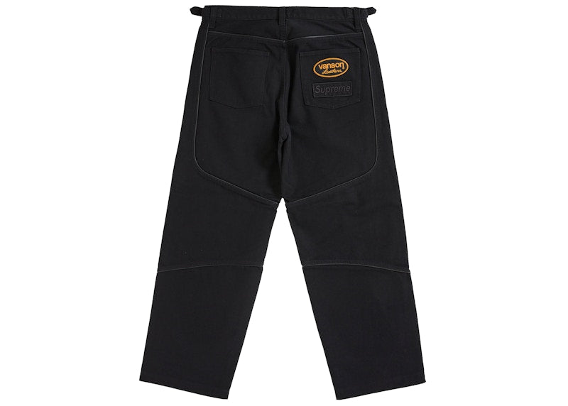 Supreme Vanson Leathers Cordura Cotton Pant Black