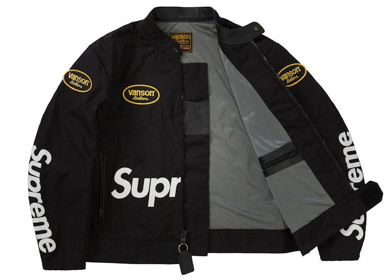 Supreme Vanson Leathers Cordura Jacket Black