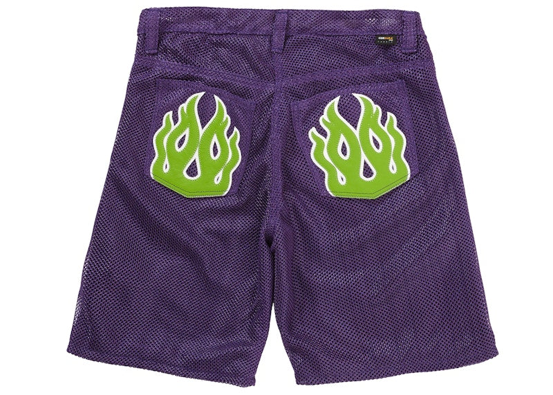 Supreme Vanson Leathers Cordura Mesh Short Purple