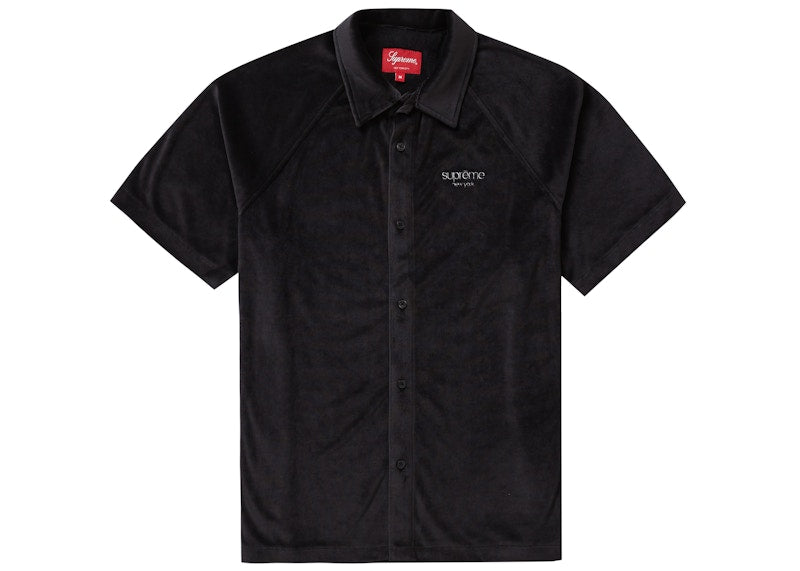 Supreme Velour S/S Shirt Black