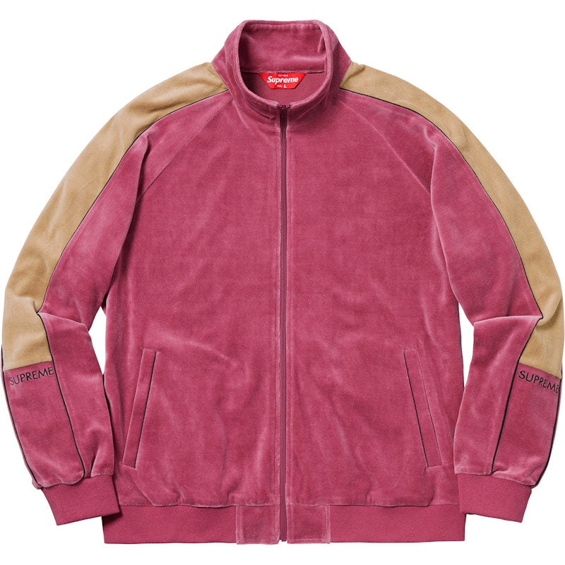 Supreme Velour Track Jacket Pink