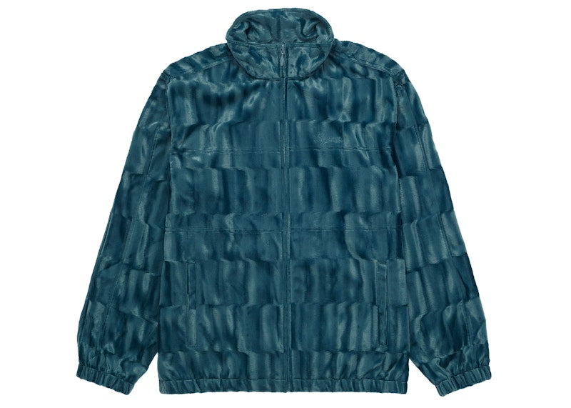 Supreme Velour Track Jacket Slate