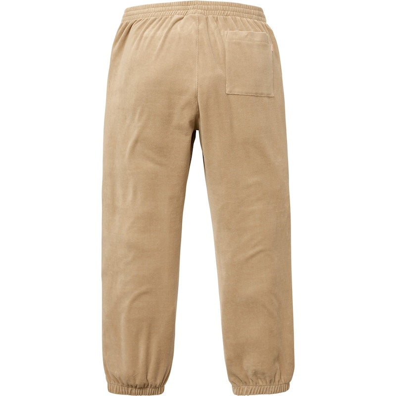 Supreme Velour Warm Up Pant Khaki
