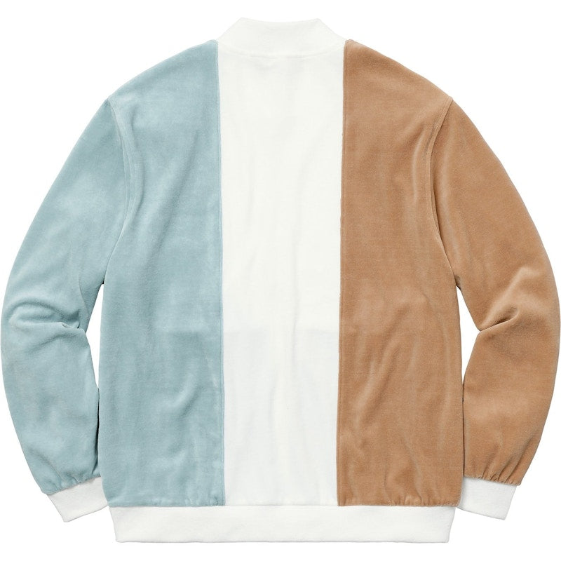 Supreme Velour Zip Up Jacket Tan