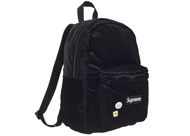 Supreme Velvet Backpack Black